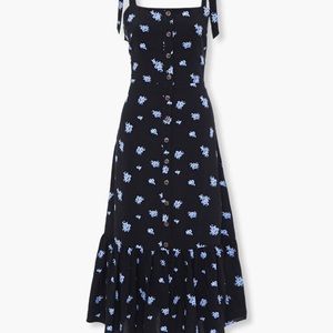 NWT Forever 21 Floral Print Tie-Strap Midi